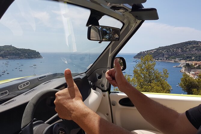 Drive a convertible along the coast and visit Eze and Fragonard - Driving a French Riviera Loop in an Electric Convertible