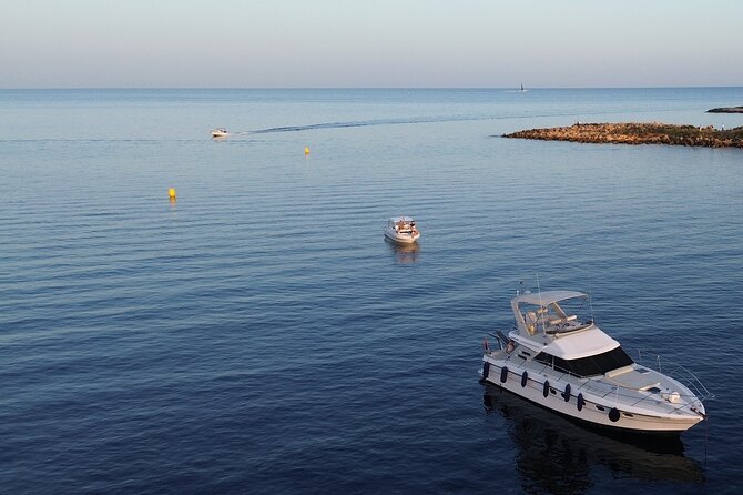 French Riviera Sunset Cruise - New Excursion for 2024! - Stop 1: Cap d’Antibes views, villas, and water-time at anchor