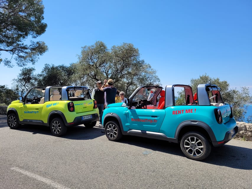 From Nice: Drive a convertible along the coast and visit Èze - Èze medieval village: guided walking, then time to wander