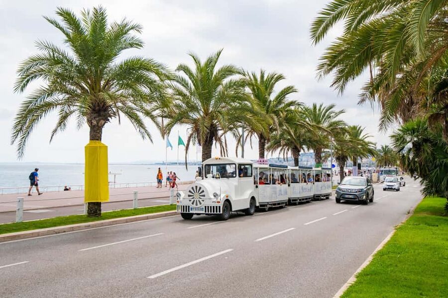 Nice: A gentle ride on a little electric train with a panoramic view - Setting Off from the Promenade des Anglais