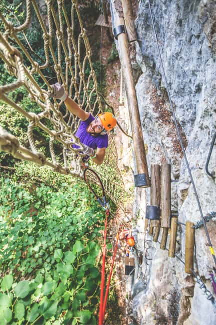 Nice: Adventure park in an exceptional natural setting - Choosing the right course: four accrobranche levels with real progression