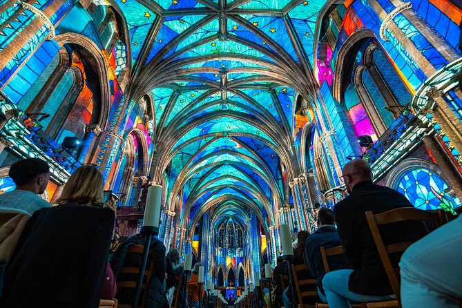 Nice Basilica: Immersive Sound and Light - LUMINISCENCE - L’Odyssée Céleste, step-by-step inside the basilica