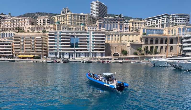 Nice: Monaco & Mala Caves Boat Trip with Snorkeling - First leg: cruising the French Riviera coast in guided “movie trailer” form