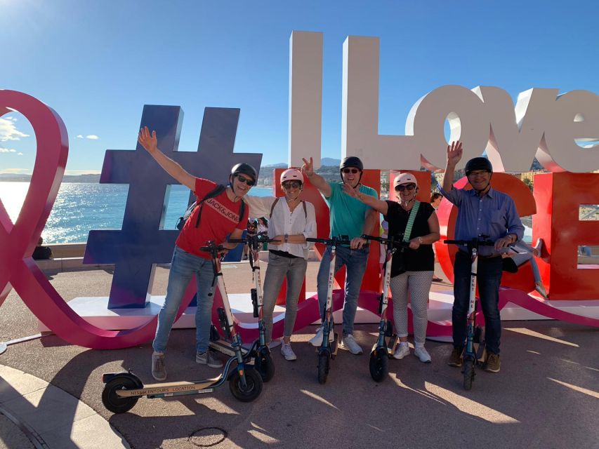 Nice: Must-Sees Electric Scooter Tour - Place Massena, the city meeting point, plus photo-stop momentum