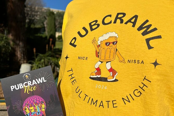 Nice: Pub Crawl Yellow – Social Bars, Games & VIP Club Entry - Town Club in Old Nice: Two Atmospheres Under One Roof