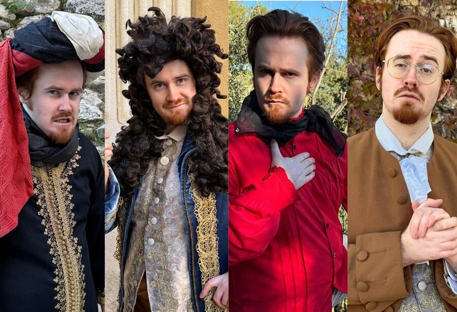 Nice: Theatrical History Tour - Secrets of the Castle Hill - The cast of Captain Barbarossa, the Sun King, and Garibaldi
