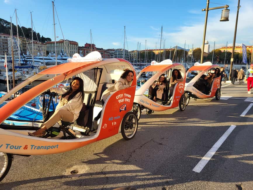 Nice : Visite privé 1H en Vélotaxi avec un guide local. - The Price and Value: $74 Per Person for a Private Ride