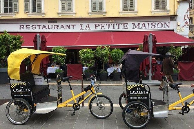 Original Nice city tour ( pedicab-vélo taxi) - Price and logistics: what you really pay for at $47.17