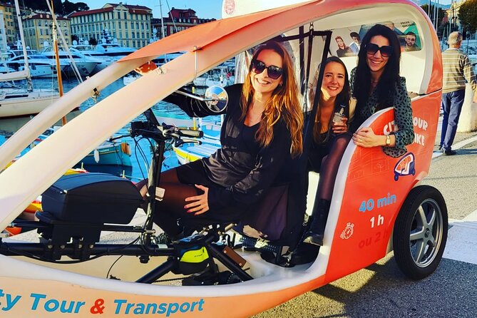 Private Tour of Nice by Bike and Boat - A city on two speeds: pedicab first, then the Riviera from the sea
